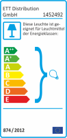 Einbaurahmen McShine LED-39 rund, Ø90mm, Glas, mit LED-Beleuchtung