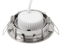 LED-Einbauleuchte McShine Eco-50 5W, 400lm, 3000K, Edelstahl gebürstet