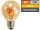 LED Filament Tropfenlampe McShine Retro E27, 2W, 150lm, warmweiß,goldenes Glas