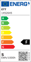 LED-Einbauleuchte McShine Flatty Ø83mm, 5W, 400lm, neutralweiß, IP44