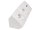 Steckdosenblock McPower Flair Aufbau, weiß, 2-fach Schutzkontakt + 2x USB