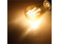 LED Glühlampe E27 "Vintage ST64" 2700k, 380lm, 230V/4W, warmweiß/amber