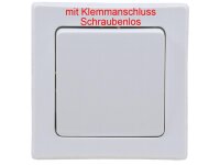 DELPHI Wechsel-Schalter, UP, weiß 250V 10A, inkl. Rahmen, Klemmanschluss 8er Set