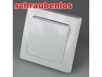 DELPHI Wechsel-Schalter, UP, weiß 250V 10A, inkl. Rahmen, Klemmanschluss 8er Set