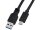 USB 3.2 Kabel, USB-C Stecker auf USB-A Stecker, 1m