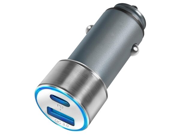 USB KFZ-Netzteil, USB-C, USB-A, 36W