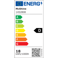 LED Filament Glühlampe McShine Filed, E27, 18W, 2500lm, warmweiß, klar