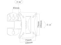 TV Wandhalter "CT-10+", VESA Normfür 10-25" / 25-64cm