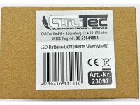 LED Batterie-Lichterkette "SilverWire80"80 micro LEDs, 8m, warmweiß, IP44