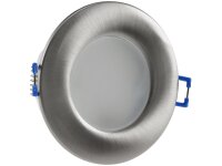 LED-Einbauleuchte "Flat-30 FR-R" 3000KØ85x30mm, 5W, 460lm, IP44, rund, poliert