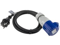 CEE auf Schutzkontakt-Stecker 1,5m 230V, Adapter für...