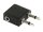 Audio-Adapter HOLLYWOOD, 1x 3,5 mm Stereo (Buchse) -> 2x 3,5 mm Mono (Stecker), Klinke