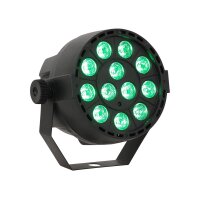 LED-Lichteffekt IBIZA PAR-MINI-RGB3 12x 3W RGB LED, Musiksteuerung, DMX