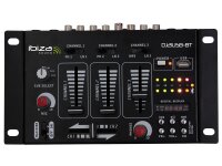 4-Kanal Mischpult IBIZA DJ21USB-BT Bluetooth, USB, 7 Eingänge