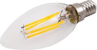 LED Filament Kerzenlampe McShine Filed E14, 6W, 600lm, warmweiß, dimmbar