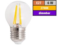 LED Filament Tropfenlampe McShine Filed E27, 6W, 600lm,...