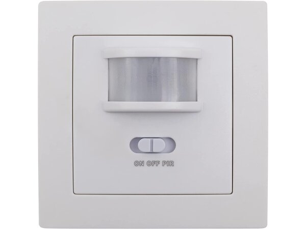 Unterputz IR Bewegungsmelder McPower Flair 160°, 500W, LED geeignet, weiß