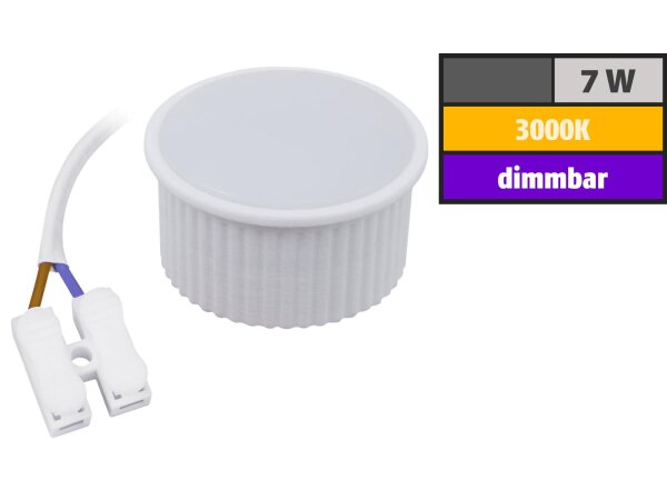 LED-Modul McShine PL-70 7W, 620 Lumen, 230V, 50x25mm, warmweiß, dimmbar