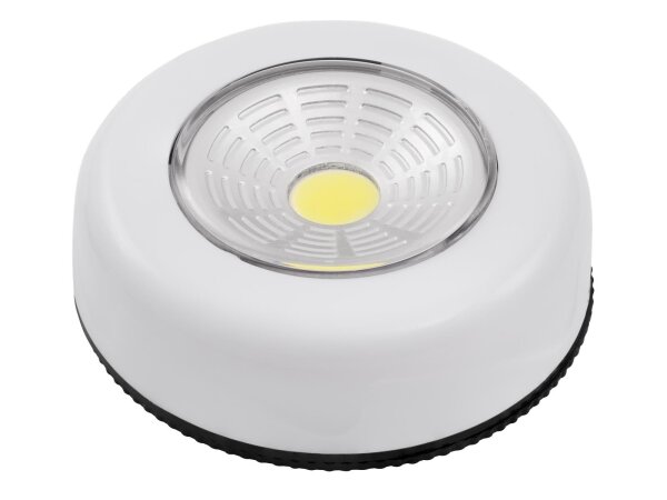 LED-Klebeleuchte McShine LK1-COB mit Klebefolie, Ø70x22mm, weiß