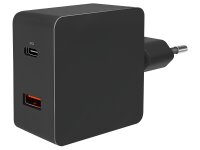 USB Ladegerät, 230V Netzteil, 1xUSB-A 1xUSB-C, 18W,...