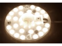 LED-Modul McShine, Umrüstsatz mit Magnethalterung, Ø13cm, 12W, 1200lm, 3000K