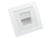 LED-Einbauleuchte McPower Flair 80x80mm, 3000K, warmweiß, 86lm