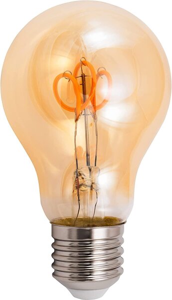 LED Filament Glühlampe McShine Retro E27, 2W, 160lm, warmweiß, goldenes Glas