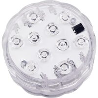 LED-RGB-Unterwasserleuchte McShine, IP68 - wasserdicht, Fernbedienung, 4er-Set