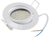 LED-Einbauleuchte "Flat-32dim" warmweiß80x32mm, 5W, 590lm, weißes Gehäuse