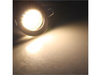 LED-Einbauleuchte "Flat-32dim" warmweiß80x32mm, 5W, 590lm, weißes Gehäuse