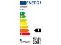 LED-Einbauleuchte "Flat-32dim" warmweiß80x32mm, 5W, 590lm, weißes Gehäuse