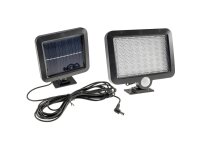 LED Solar Wandleuchte m. Bewegungsmelder 300lm, 6000K, Akku, externe Solarzelle