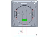 MILOS Bewegungsmelder 160°,weiß matt LED geeignet,  250V~, Unterputz, 2-Draht