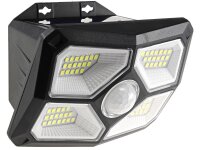 LED Solar Wandleuchte "SWL 722"PIR Bewegungsmelder, 72 LEDs, IP65