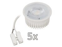 Einbauleuchten-Set McShine, 5xRahmen, 5xLED-Modul, 5W,...