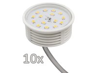 Einbauleuchten-Set McShine, 10xRahmen, 10x LED-Modul, 5W,...