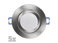 Einbauleuchten-Set McShine, 5xRahmen, 5xLED-Modul, 5W,...