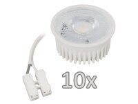 Einbauleuchten-Set McShine, 10xRahmen,10x LED-Modul, 5W,...