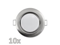 Einbauleuchten-Set McShine,10xRahmen, 10xLED-Modul, 5W,...