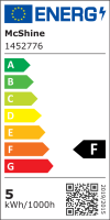 Einbauleuchten-Set McShine,10xRahmen, 10xLED-Modul, 5W, 440lm, 230V, Edelstahl