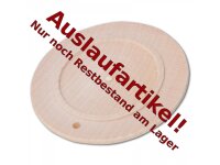 Miniteller, mit Rand, mit Bohrung aus Holz 4,5 cm