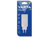 High Speed Ladeadapter VARTA, weiß, 2x USB-A, 2x USB-C