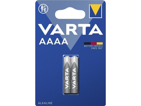 Mini-Batterie VARTA Electronics Alkaline, Typ AAAA, LR8D425, 1,5V, 2er-Pack