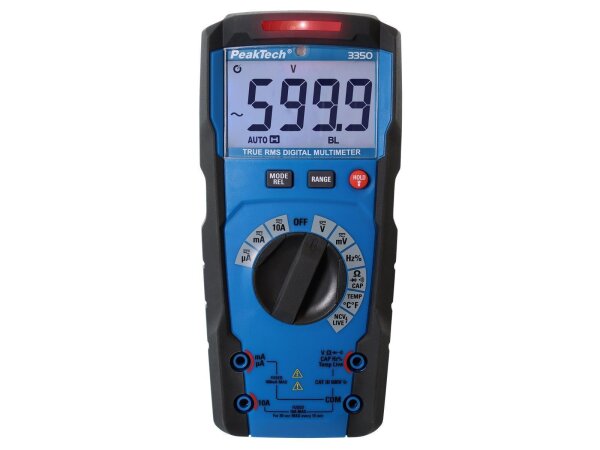 Digital Multimeter PeakTech P3349, 6000 Counts, 600V, True RMS, Auto Range