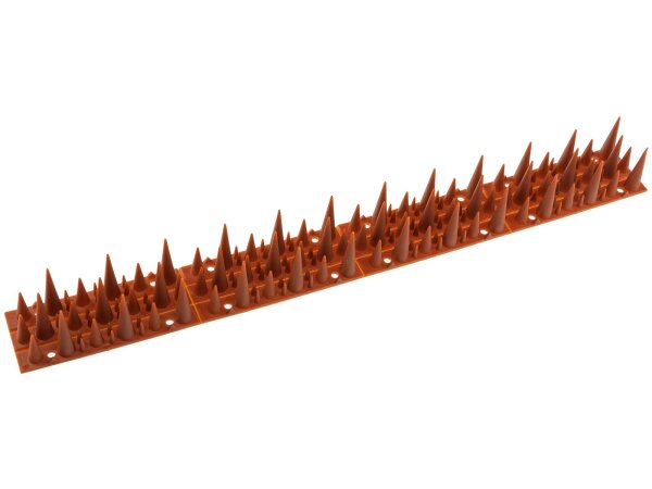 Taubenabwehr Spikes 10er Set Kunststoff, 400x42x36mm, Ziegelrot