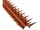 Taubenabwehr Spikes 10er Set Kunststoff, 400x42x36mm, Ziegelrot