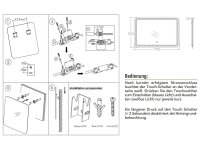 LED Spiegel "Espelho Q70" 70x50cm 230V, 23W,...