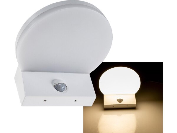 LED Wandleuchte "TORTUGUERO" IP65 15W, 1526lm, 140° Bewegungsmelder, 3000K