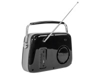 Tragbares Nostalgie Radio FREESOUND-VR40B mit Bluetooth, USB & FM 30W, schwarz