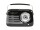 Tragbares Nostalgie Radio FREESOUND-VR40B mit Bluetooth, USB & FM 30W, schwarz